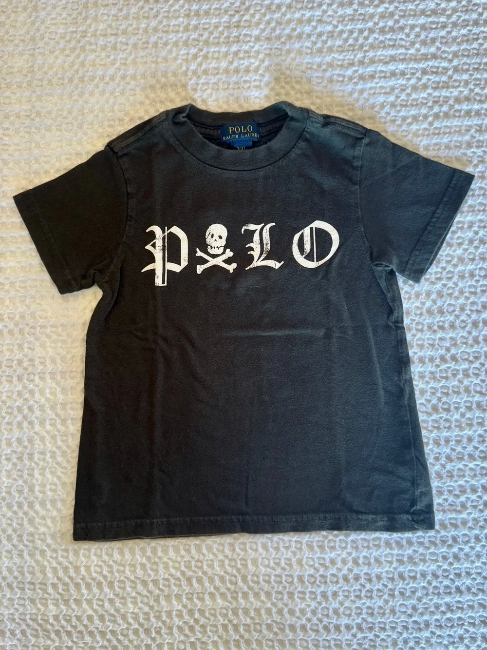 Two Polo Ralph Lauren tshirts Skull Graphic Tee Duo - Black & Cream